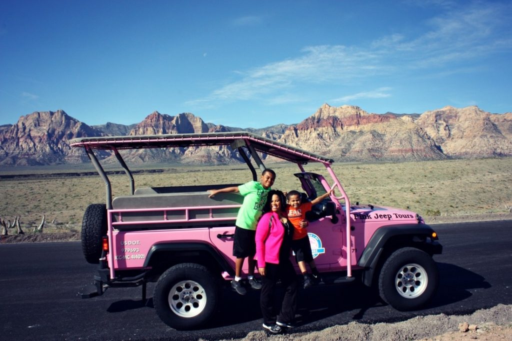 Just Brennon Pink Jeep
