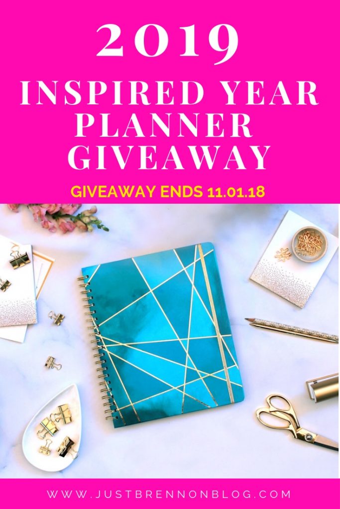 2019 Inspired Year Planner Giveaway