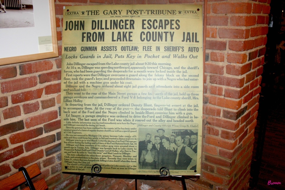 John Dillinger at the Rotary Jail Museum