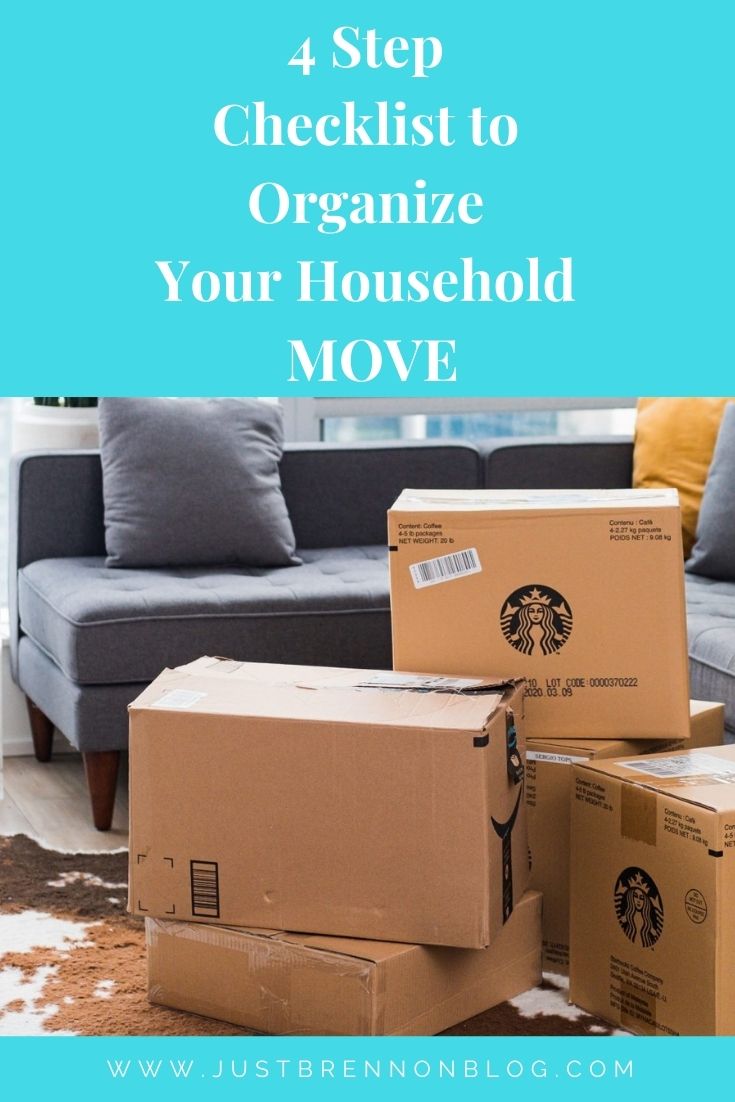 4 Step Checklist to Organize Your Household Move