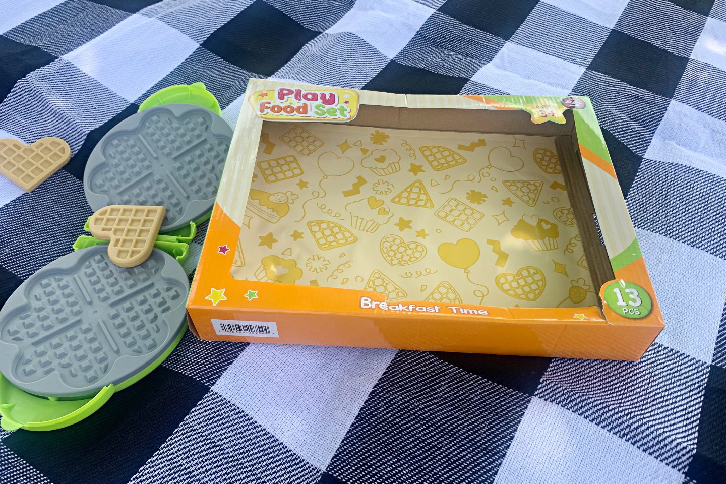 Waffle Iron Day  Dollar Tree Plus $5 Breakfast Time Toy Set Review - Just  Brennon Blog