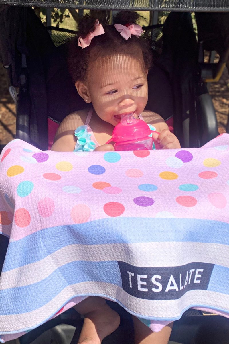 Summer Days with Tesalate’s Polka Dot Kids Towel | Blog Review