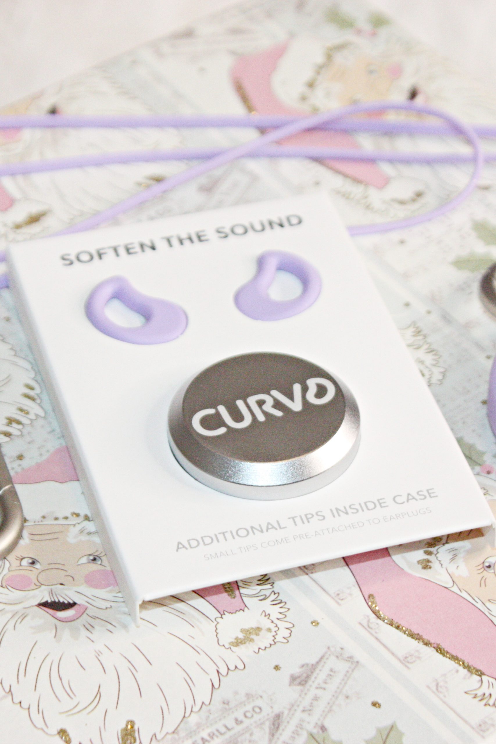 Curvd Earplug Case Clip Accessory Peaceful Purple