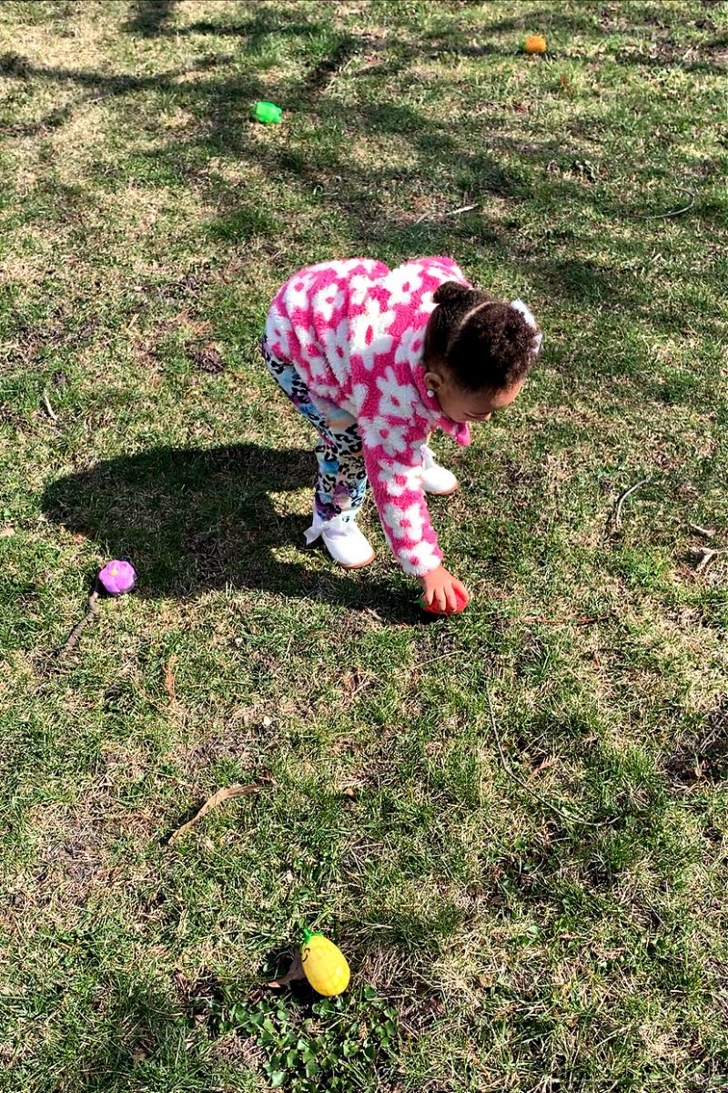 Toddler Easter Egg Hunt Activities and Hawaiian-Shaved Ice