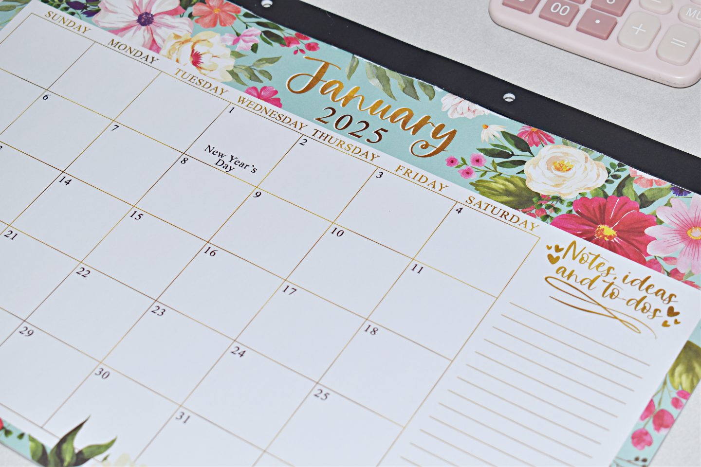 January Hadley Designs 18-Month Desk Calendar